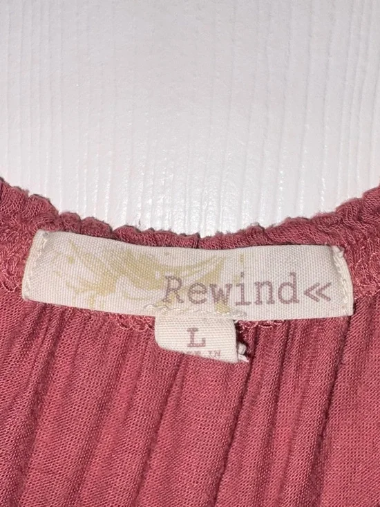 Rewind Rust Floral Embroidered Tunic Off the Shoulder - Picture 3 of 3